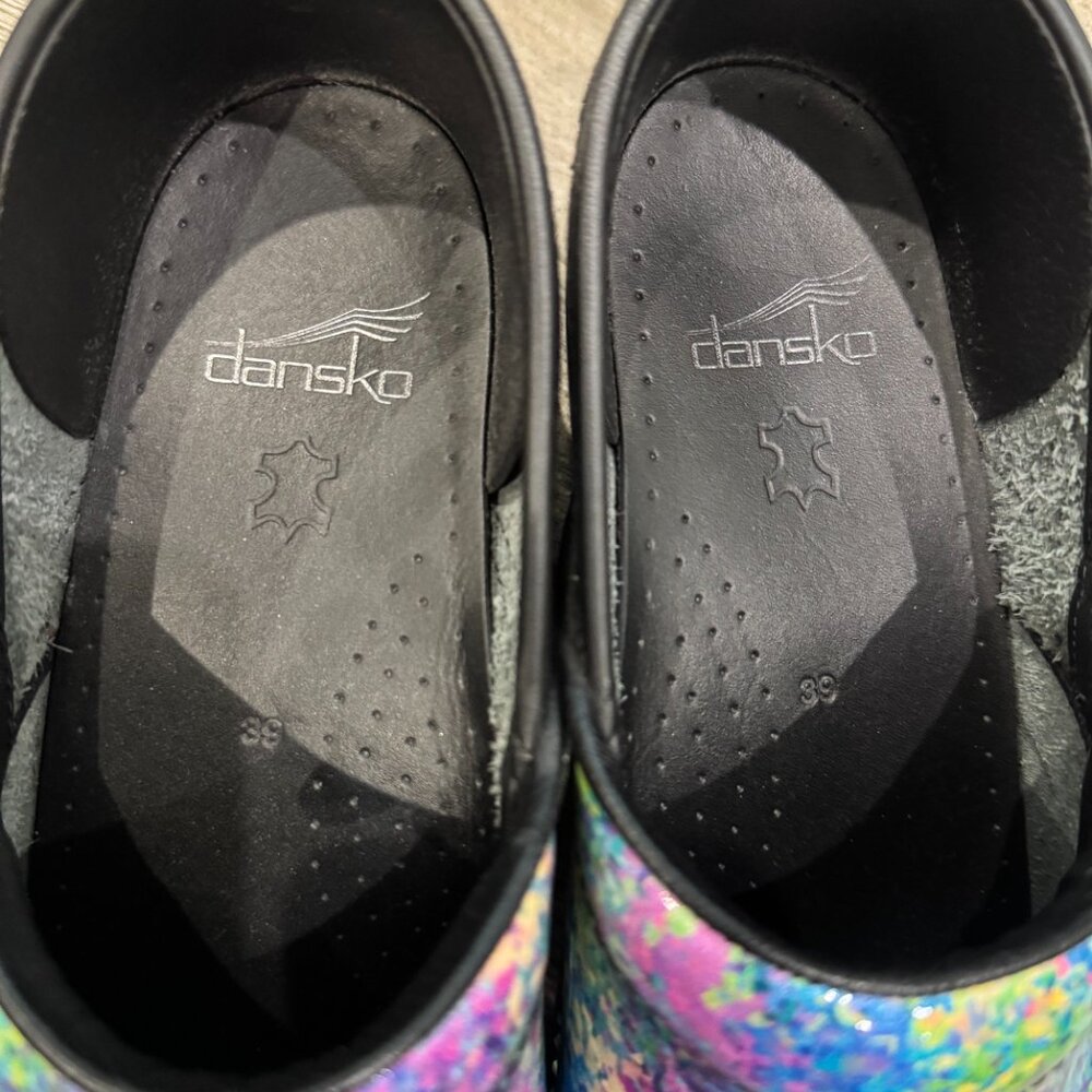 Dansko Professional Multicolor Paint Splatter Clo… - image 6